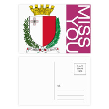 malta eu national emblem miss postcard set thanks card mailing side 20pcs
