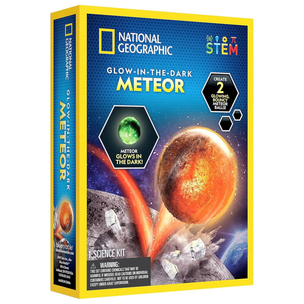 National Geographic Glow In The Dark Meteor Ball Kit STEM Toy