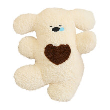(White) Cute Happy Puppy Pillow Sofa Cushion Bedroom Decorative Pillow Seat Back Cushion Bed Sleeping Small Pillow For Kids Gift