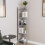 Living And Home 5 Tier Regin Wood Corner Bookcase Modern Unit Book shelf 1