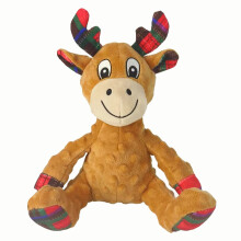 Plush Doll Pet Sitting Posture Bubble Deer Dog Toy Puzzle Sound Resistant Bite Christmas Atmosphere Pet Use Dog Toys Friend
