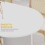 Homcom HOMCOM Folding Dining Table for Small Spaces with 2-tier Shelves White 5
