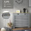 Homcom HOMCOM Radiator Cover with Drawer, Horizontal Slat, 111cm, Grey 4