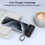 (Black+White) Mini Compact Power Bank for iPhone 14/13/X Android 4