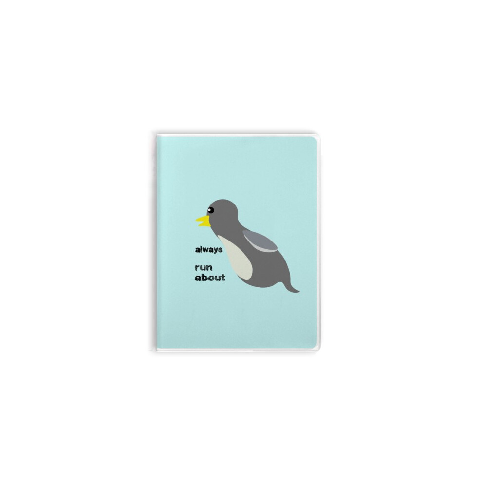 Diving Sprint Penguin Art Deco  Fashion Notebook Gum Cover Diary Soft Cover Journal-image-OPC-PFJR97J-NEW