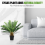 Large Artificial Palm Tree 60cm Cycas Realistic Plant Leaf Design UK 3