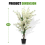 Artificial Cherry Blossom Tree Realistic White Wintersweet Flowers Plant in Pot 2