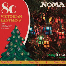 NOMA Victorian Lantern Christmas String Lights 80 Multicolour LED