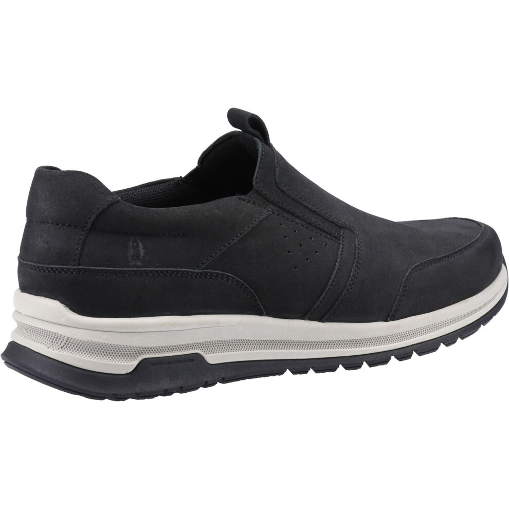 Hush Puppies (Black, 6 (Adults')) Cole Leather Men's Black Nubuck Loafers