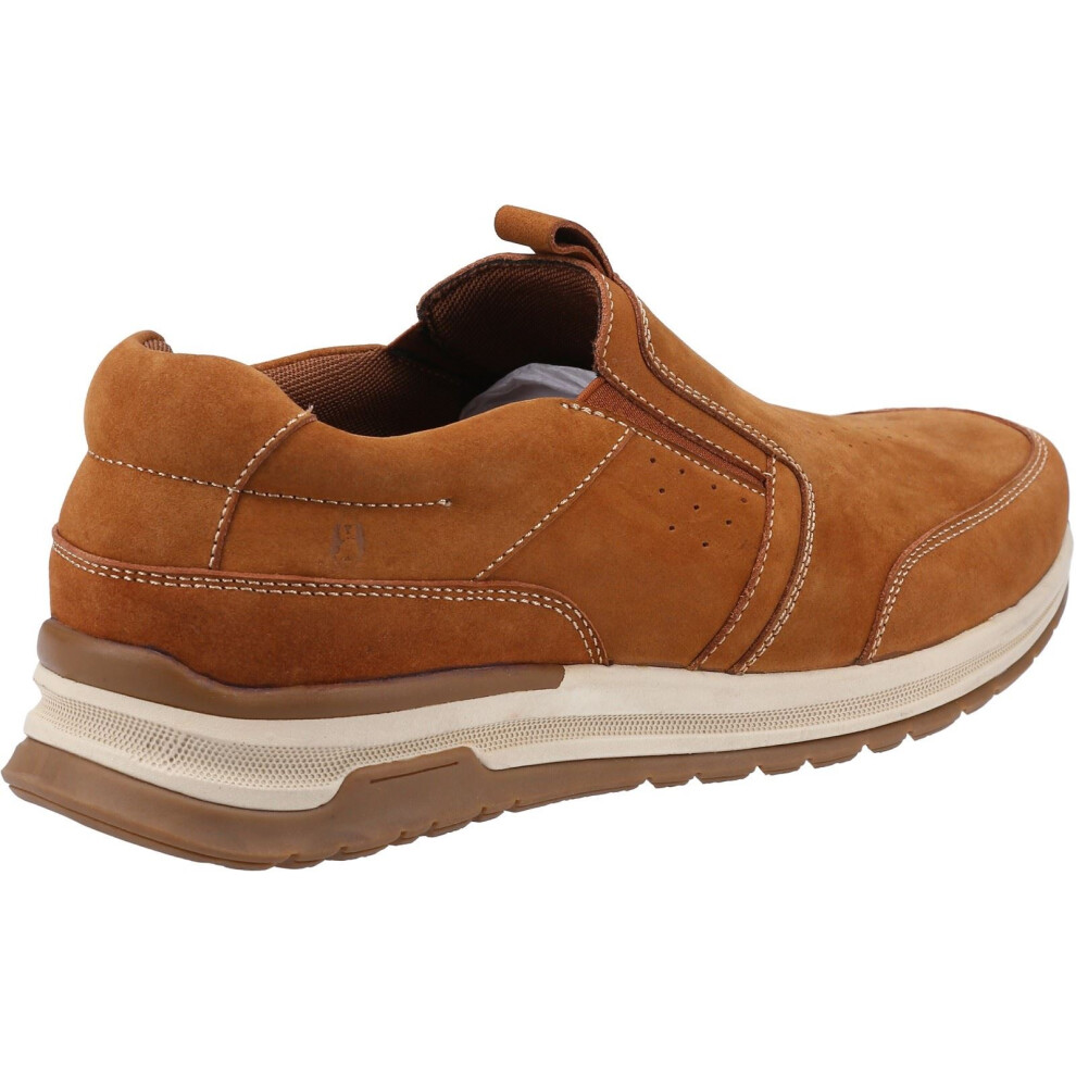 Hush Puppies (Brown, 7 (Adults')) Cole Leather Men's Tan Loafers