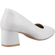 (Cream, 7 (Adults')) Hush Puppies Alicia Court Shoe Leather Women's Ivory Heels