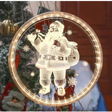(Snowman) Christmas Decorative Window Light 16cm 3D LED Hanging Christmas Lights Christmas Window Decorations Battery Operated for Indoor Outdoor Christmas Tree