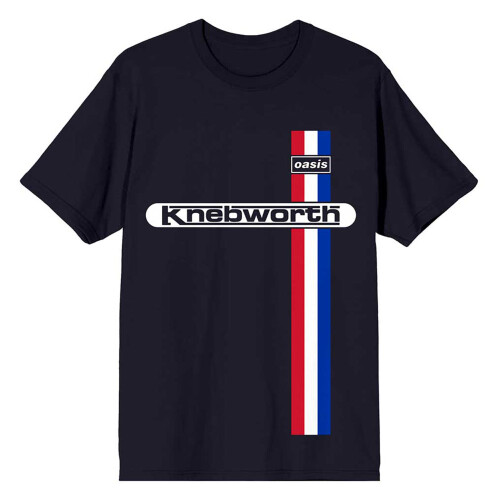 Oasis (S, Navy) Oasis Knebworth Vertical Stripe T Shirt 1