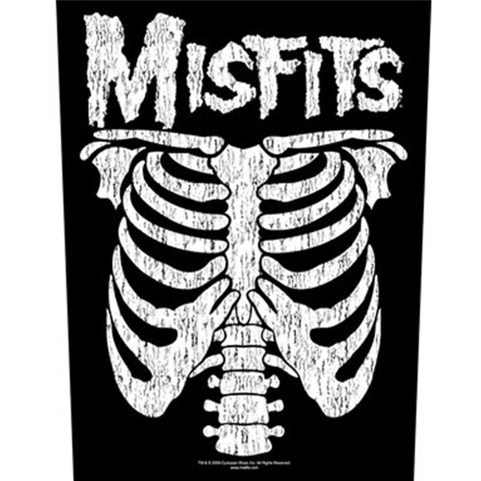 Misfits Ribcage Band Logo Back Patch