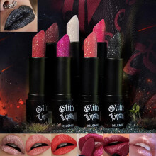 7Pcs Matte to Glitter Shine Lipstick,Diamond High Pigmented Metallic Lips Makeup Long Lasting Waterproof Glitter Sparkly Glossy Lip Gloss for Women