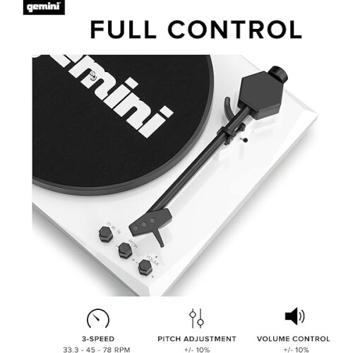 Gemini TT-900BW Stereo Turntable Music System - Belt Drive 2