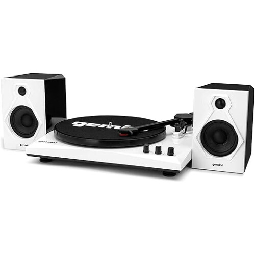 Gemini TT-900BW Stereo Turntable Music System - Belt Drive