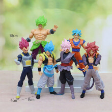 (4th generation - Dragon Ball) 6pcs Dragon Ball Figure Toy Super Saiyan Anime Doll Model