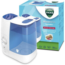 (3.8 L Warm Mist) Vicks Personal Cool Mist Ultrasonic Humidifier Small, Easy to Use, Quiet