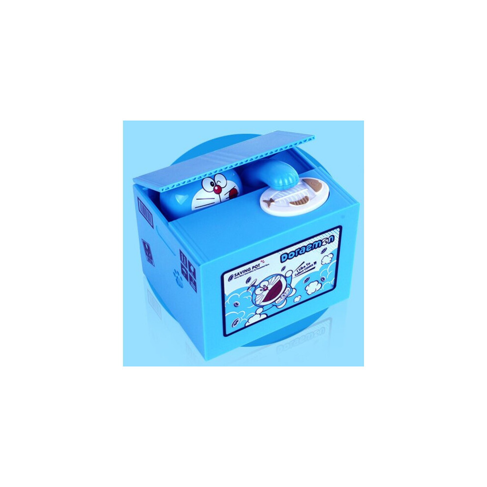 Bonxaif (Doraemon) Kids Cartoon Electric Money Box Stealing Money Piggy Bank Toy With Music