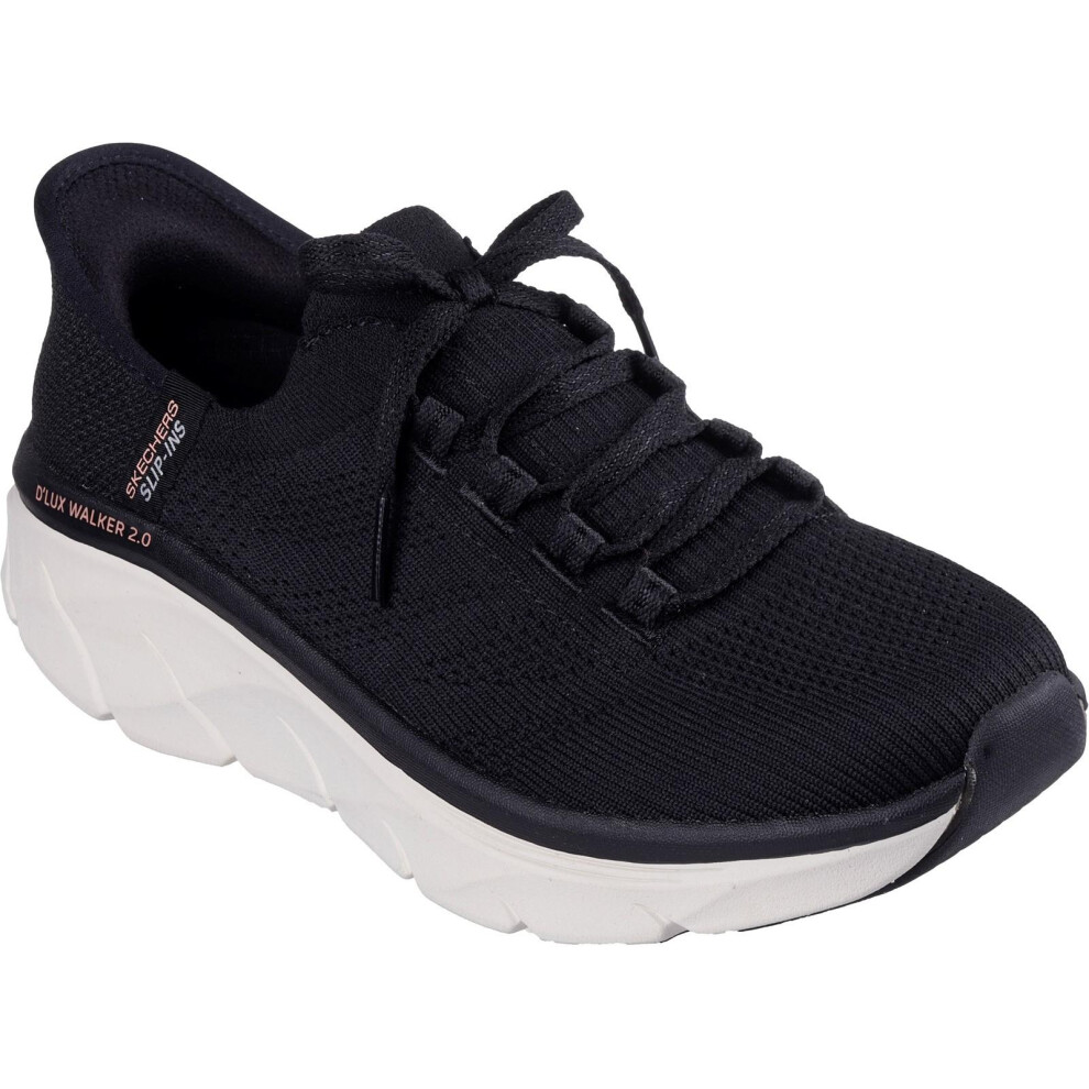 (6 UK, Black) Skechers Womens/Ladies D'Lux Walker 2.0 Thrill Movement Trainers