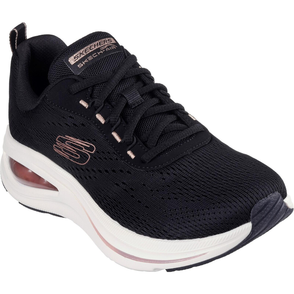 (3 UK, Black/Rose Gold) Skechers Womens/Ladies Meta Neutral Skech-Air Trainers