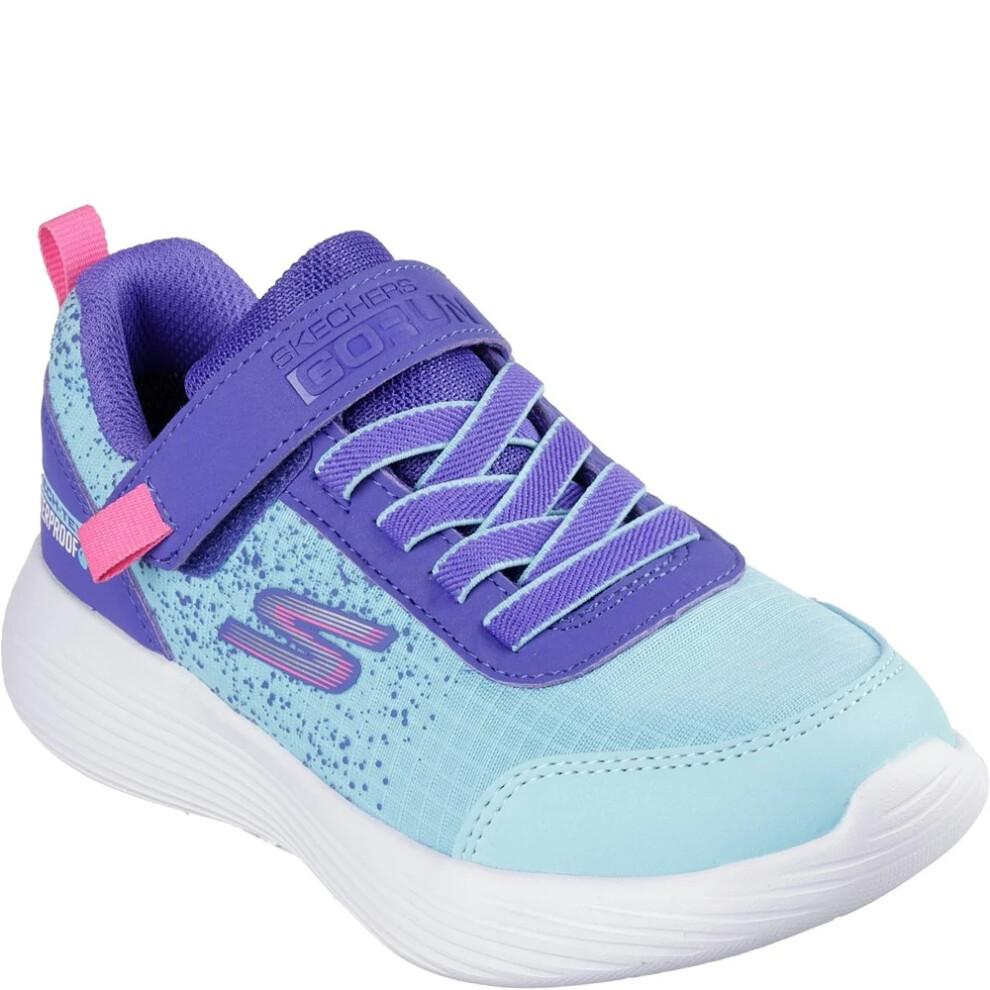 (9.5 UK Child, Purple/Turquoise) Skechers Childrens/Kids Go Run 400 V2 Trainers