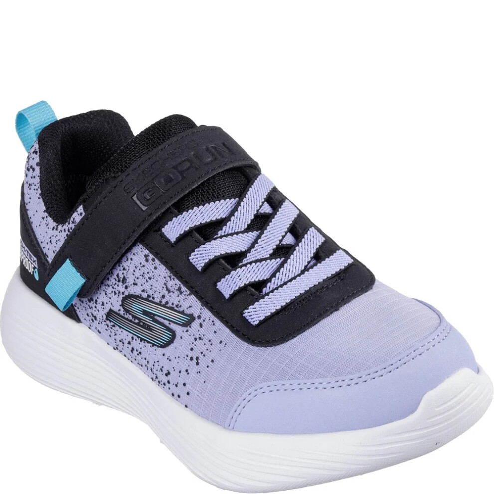 (9.5 UK Child, Black/Lavender) Skechers Childrens/Kids Go Run 400 V2 Trainers