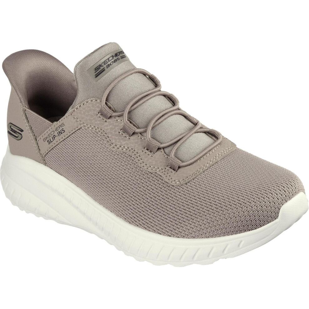 (6 UK, Taupe) Skechers Womens/Ladies BOBS Sport Squad Chaos Trainers