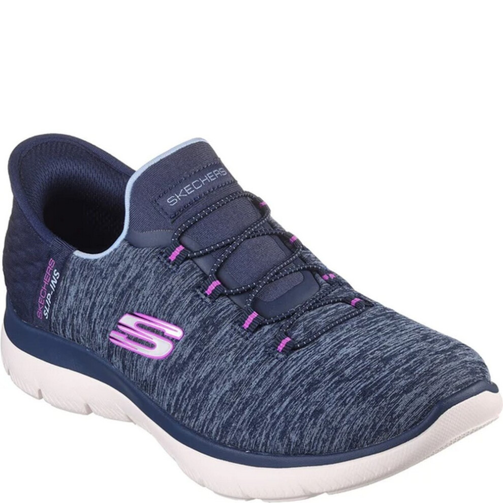 (3 UK, Navy/Purple) Skechers Womens/Ladies Dazzling Haze Trainers