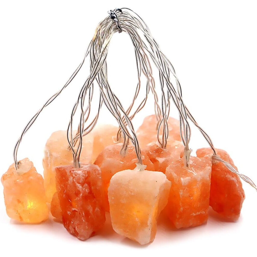 Himalayan Salt String Light USB Pink 10 Salt Lamp Fairy Lights LED String Lights Fairy Salt Lamp Lights for Bedroom Salt Home Decorations Lights