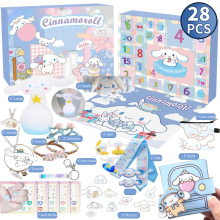 (Blue) Sanrio Christmas 24 Days Countdown Advent Calendar Surprise Blind Box Xmas Gift