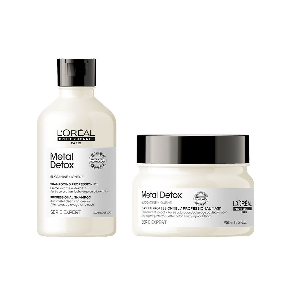 L'Oreal Serie Expert Metal Detox - Shampoo 300ml - Mask 250ml