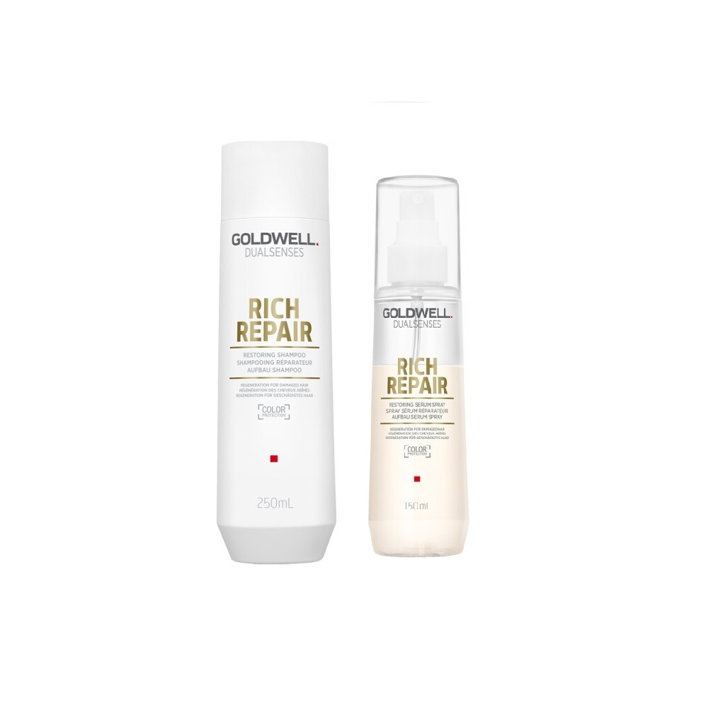 Goldwell Dualsenses Rich Repair Shampoo 250ml and Serum Spray 150ml