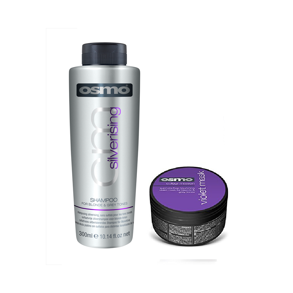 Osmo Silverising Shampoo 300ml and Violet Mask 300ml