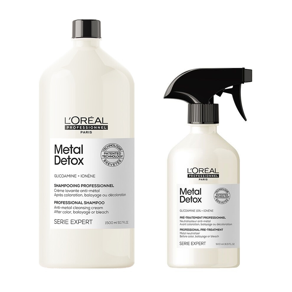 L'Oreal Serie Expert Metal Detox - Shampoo 1500ml - Spray 500ml