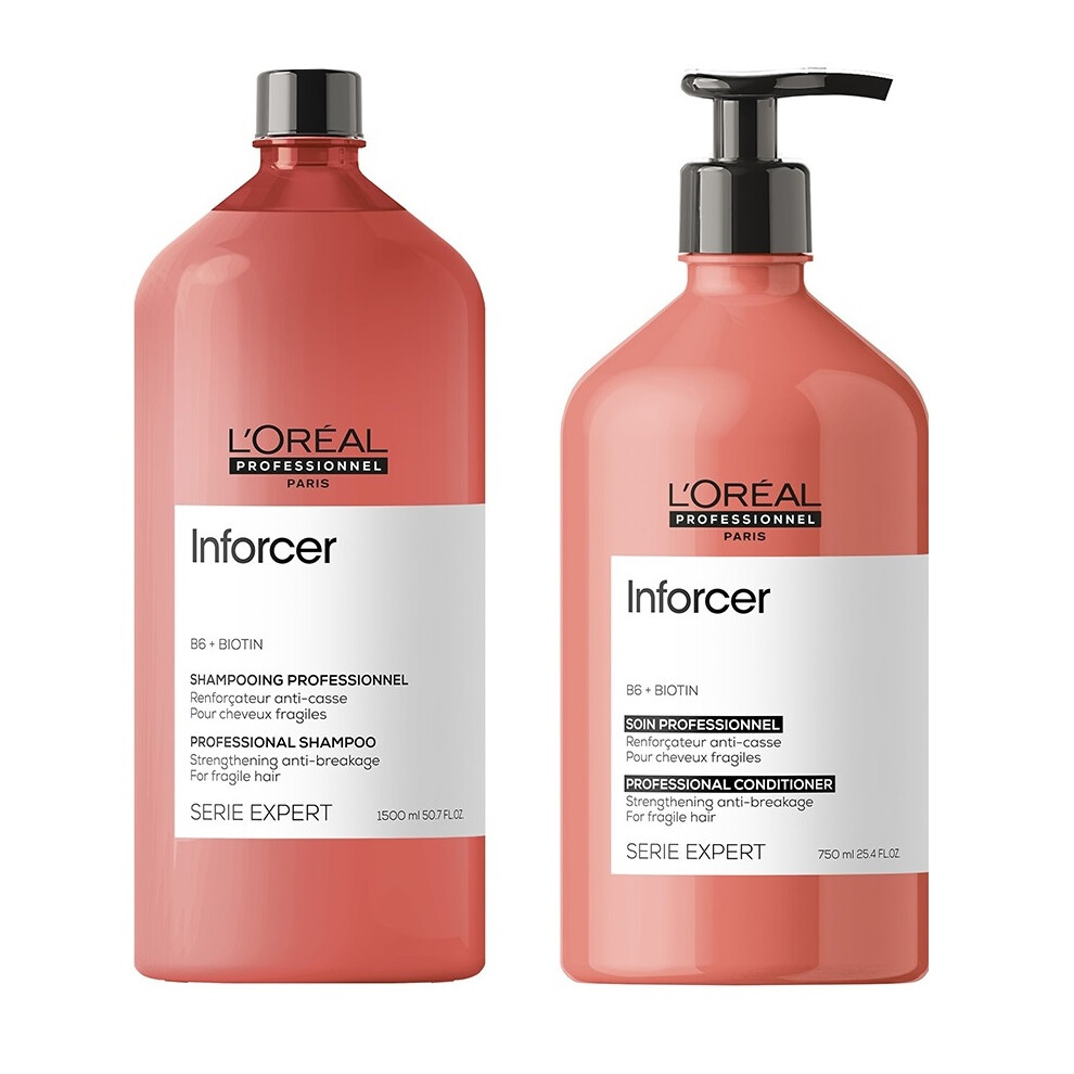 L'Oreal Serie Expert Inforcer - Shampoo 1500ml - Conditioner 750ml