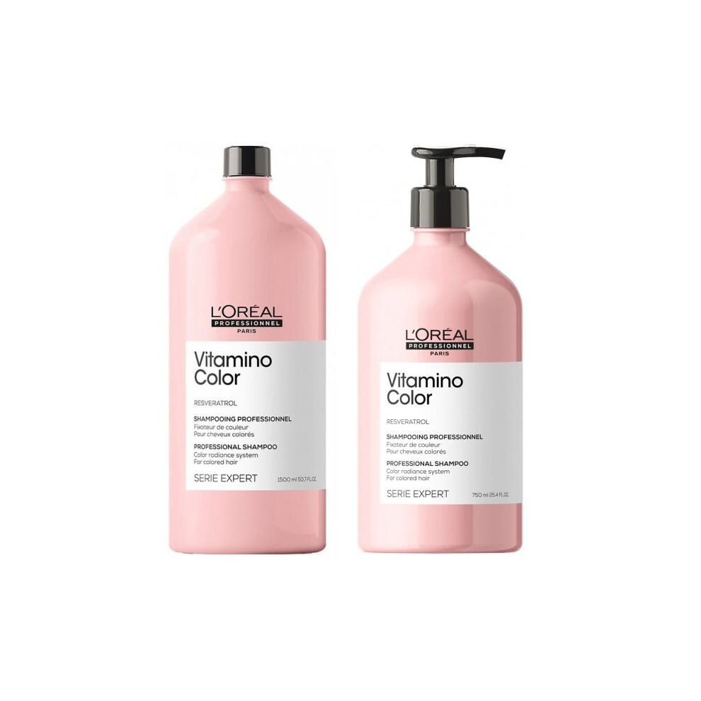 L'Oreal Serie Expert Vitamino Color - Shampoo 1500ml - Conditioner 750ml