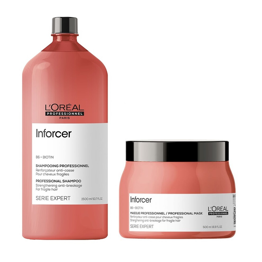 L'Oreal Serie Expert Inforcer - Shampoo 1500ml - Mask 500ml