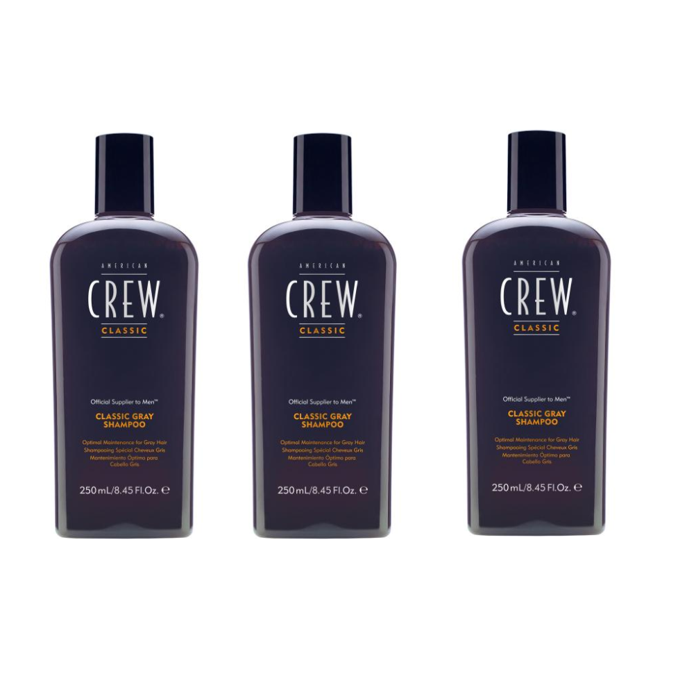 American Crew Silver Shampoo 250ml x3