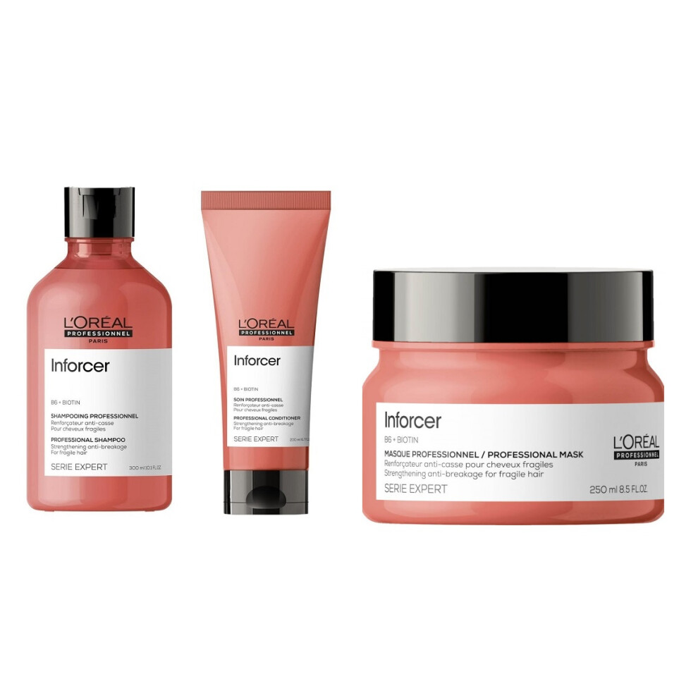 L'Oreal Serie Expert Inforcer - Shampoo 300ml - Conditioner 200ml - Mask 250ml