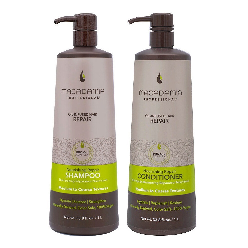 Macadamia Nourishing Repair Shampoo & Conditioner 1000ml