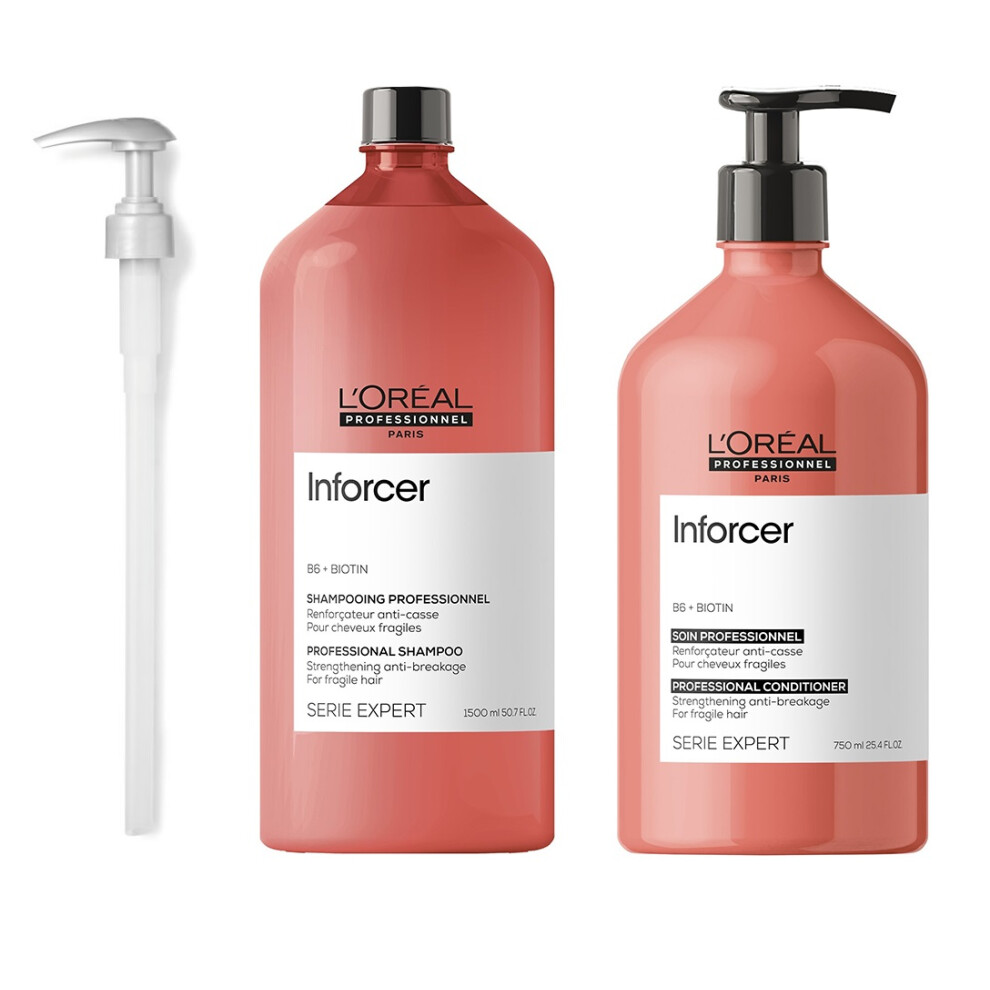 L'Oreal Serie Expert Inforcer - Pump - Shampoo 1500ml - Condtitoner 750ml