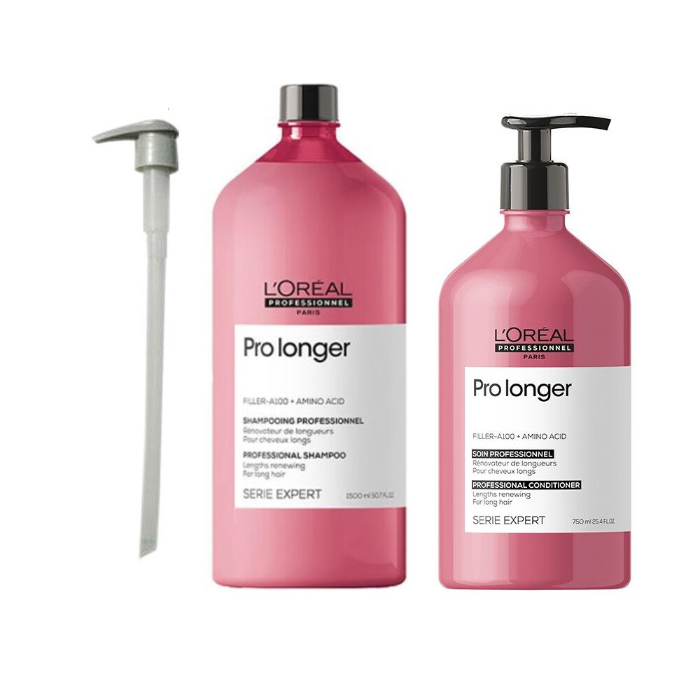 L'Oreal Serie Expert Pro Longer - Pump - Shampoo 1500ml - Conditioner 750ml