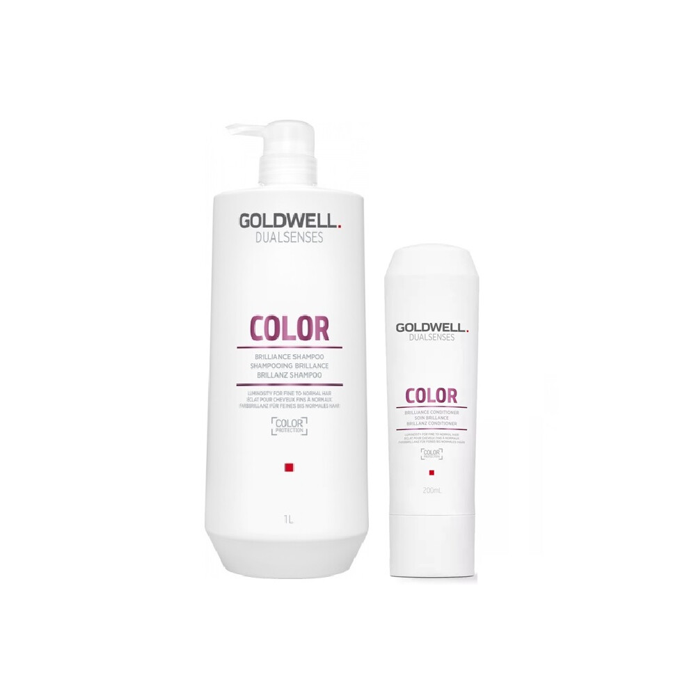 Goldwell Dualsenses Color Shampoo 1000ml and Conditioner 200ml