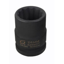 Sunex Tools SU424MZT 3/4 Inch Drive 24mm 12 Point Thin Wall Impact Socket