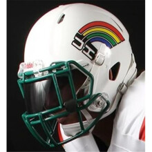 Hawaii Warriors Speed Mini Helmet - Retro Rainbow
