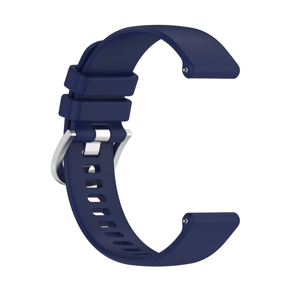 (20Mm, Dark ) Watch Strap For Garmin/Huawei/Xiaomi/Amazfit/Samsung Silicone Strap Glossy Strap Accessories Blue 663250733656