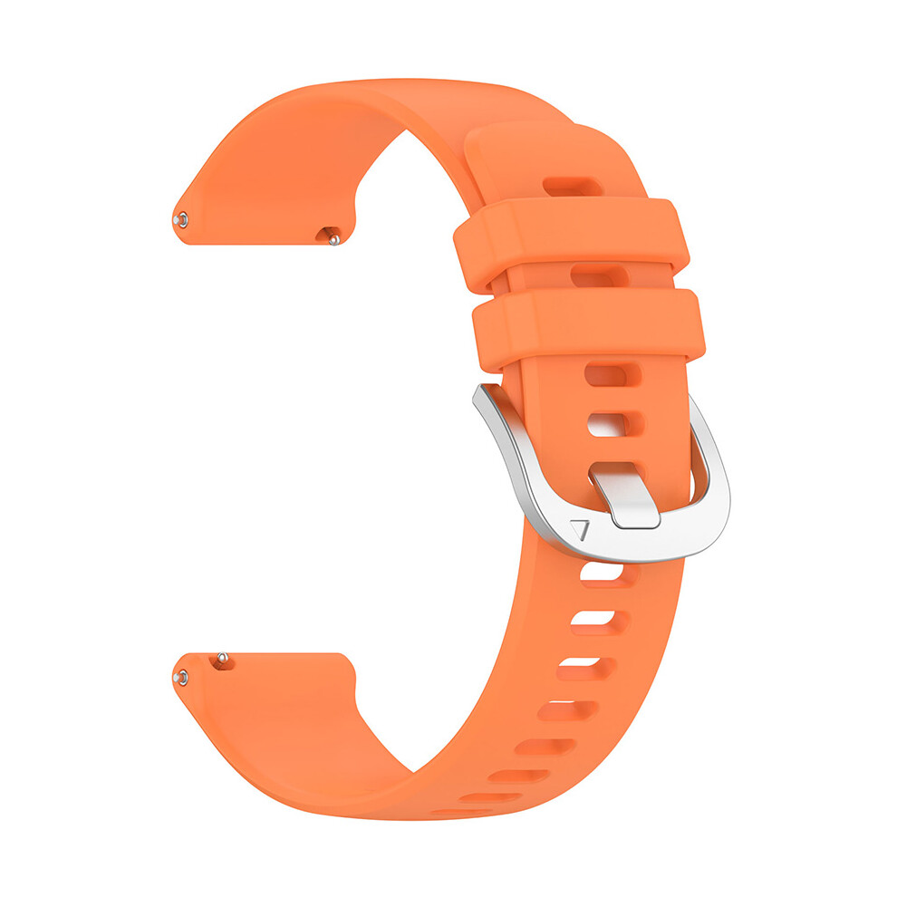 (22Mm, ) Watch Strap For Garmin/Huawei/Xiaomi/Amazfit/Samsung Silicone Strap Glossy Strap Accessories Orange 663250733687