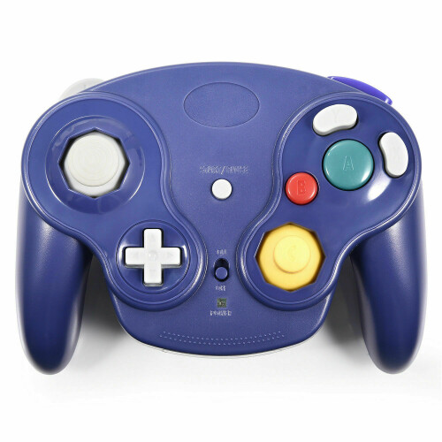 (Purple) Wireless Gamepad Controller with 2.4G Adapter, Gamepads Joystick for NGC GameCube Video Game Console 2
